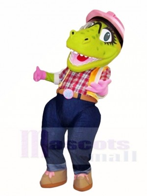 Green Female Dinosaur Mascot Costumes 