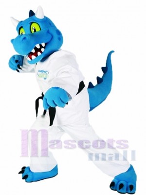 Blue Kung Fu Dragon Mascot Costumes