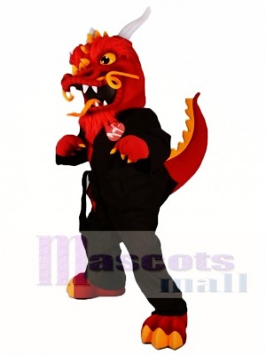 Red Kung Fu Dragon Mascot Costumes