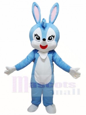 Blue Easter Bunny Rabbit Hare Mascot Costumes Animal