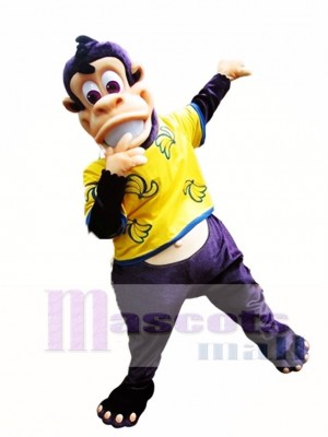 Purple Ape Mascot Costume Eddie the Ape Mascot Costumes Animal