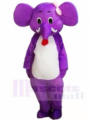 Cute Purple Elephant Mascot Costumes Animal 