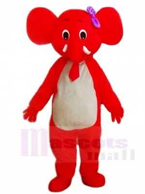 Red Elephant Mascot Costumes Animal 