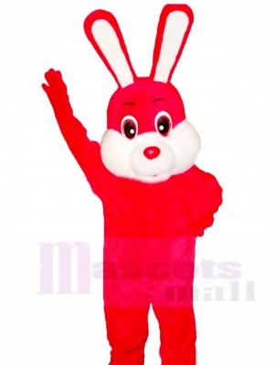  Red Easter Bunny Rabbit Mascot Costumes Animal 