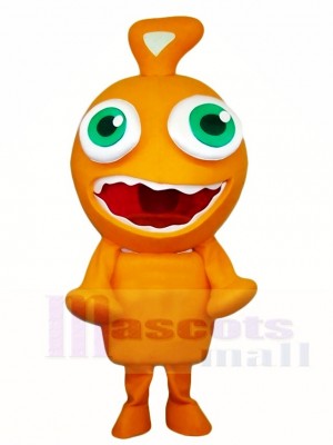 Orange Alien Mascot Costumes 