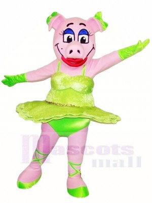 Cute Pig Sow Mascot Costumes Farm Animal