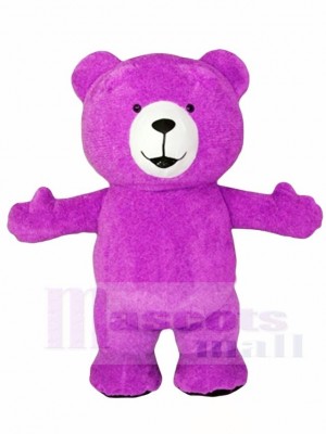 Purple Teddy Bear Mascot Costumes Animal 