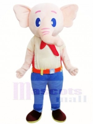 Blue Pants Elephant Mascot Costumes Animal 