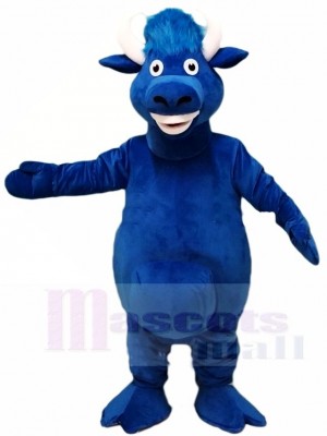 Blue Bull Mascot Costumes Farm Animal