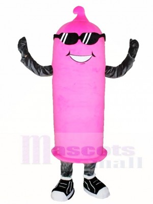 Pink Condom Mascot Costumes Stag Bachelor Party 