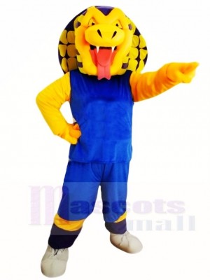 Blue Shirt Sports Snake Mascot Costumes Animal 