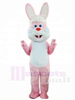 Funny Pink Rabbit Easter Bunny Mascot Costumes Animal 