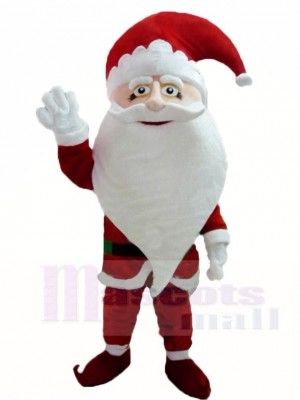 Smiling Santa Claus Father Christmas Xmas Mascot Costumes People