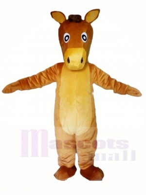Cute Brown Horse Mascot Costumes Animal 