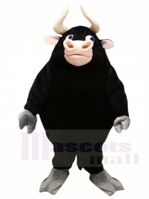 Black Bull Mascot Costumes Farm Animal