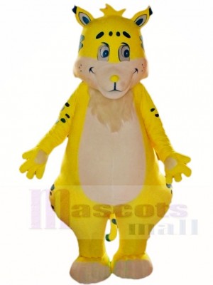 Yellow Tiger Mascot Costumes Animal 