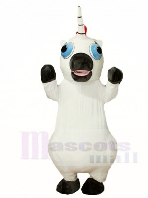 White Unicorn Mascot Costumes  