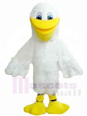 White Pelican Bird Mascot Costumes Animal 