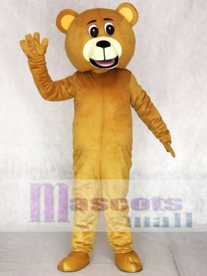 Light Brown Lucky Bear Mascot Costumes Animal 