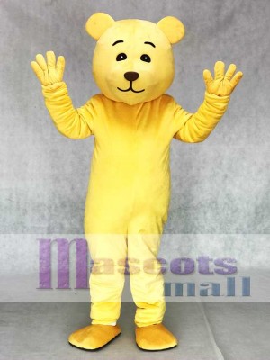 Lovely Yellow Teddy Bear Mascot Costume Animal