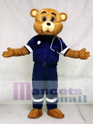 Doctor Bear Mascot Costumes Animal 