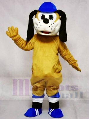 Cute Dog in Blue Hat Mascot Costumes Animal