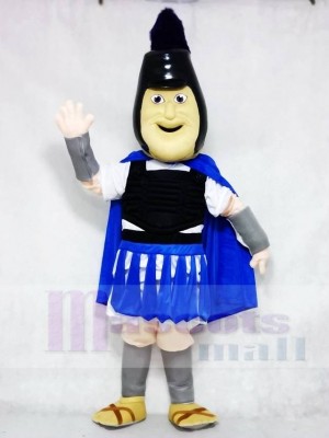Troy Trojan with Royal Blue Cloak Mascot Costumes People