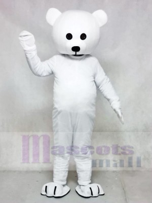 Black Nose White Bear Mascot Costume Animal