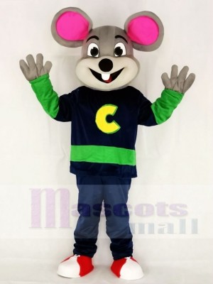 New Version Chuck E. Cheese Fast Food Promotion Mascot Costume