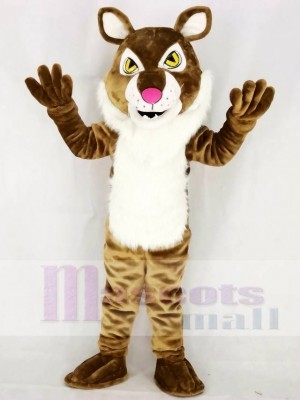 Light Brown Wildcat Bobcat Mascot Costumes Animal