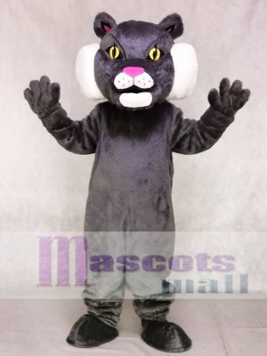 Cute Gray Bobcat Cat Mascot Costumes Animal