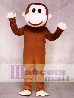 Happy Monkey Mascot Adult Costume Animal