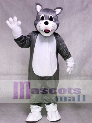 Gray Baby Husky Dog Mascot Costume Animal