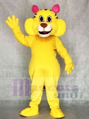 Cute Big Yellow Yeller Cat Mascot Costumes Animal