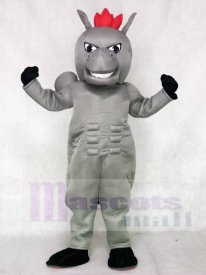 Gray Power Horse Mascot Costumes Animal