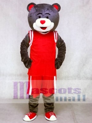 Clutch the Bear Mascot Costume Houston Rockets Grey Bear Mascot