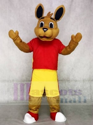 High Quality Red Shirt Kangaroo Mascot Costumes Animal