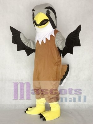 Cute Grey Head Falcon Mascot Costume Animal 