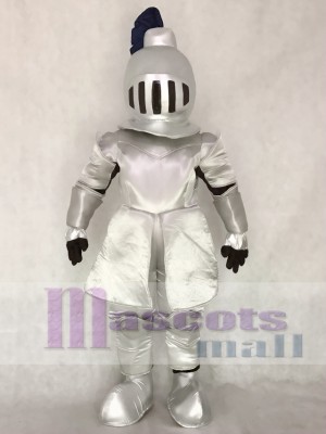 Silver Knight in Shining Armour Mascot Costume