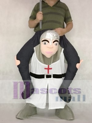 The Crusades Piggy Back Carry Me Mascot Costume Crusader Knight Suit