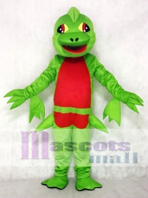 Green Pterosaur Flying Dinosaur Mascot Costume