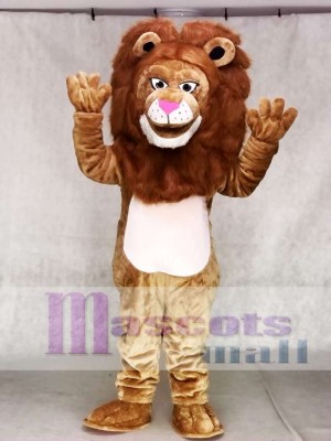 Fierce Brown Wally Lion Mascot Costume Animal