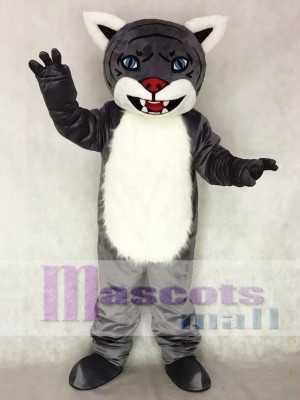 Cute New Gray Wildcat Cub Mascot Costume Animal 