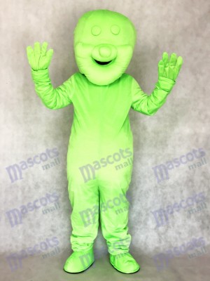 Green Jelly Baby Food Snack Mascot Costume