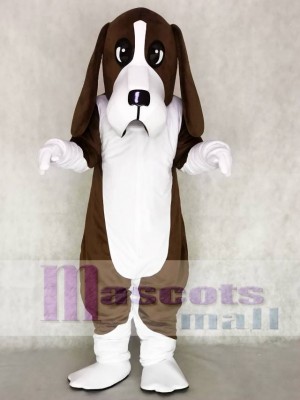 Cute Brown Basset Hound Dog Mascot Costumes Animal
