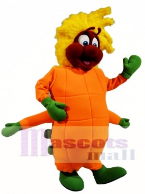 Orange Caterpillar Mascot Costumes Insect