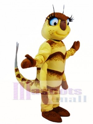 Yellow Fly Mascot Costumes Insect