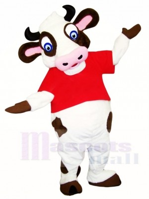 Blue Eyes Cow Mascot Costumes Farm Animal