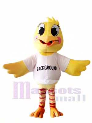 Yellow Chick Bird Mascot Costumes Poultry 