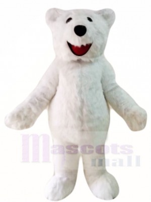 Hairy Polar Bear Mascot Costumes Animal